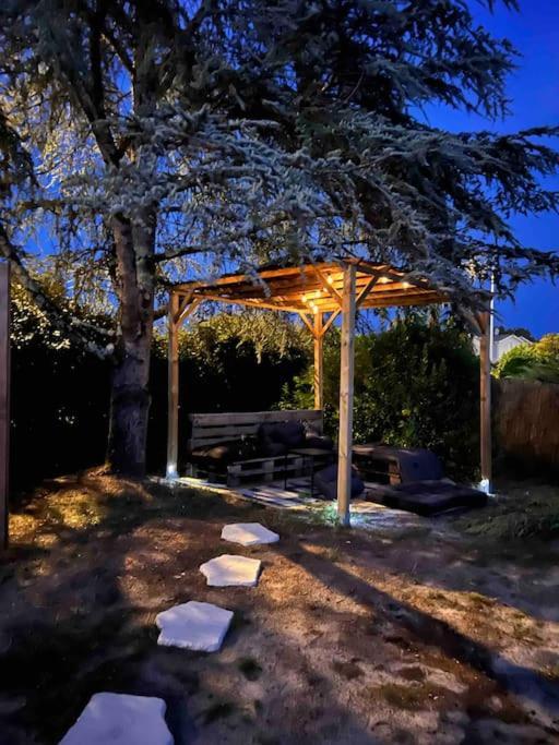 Agreable Maison Landaise Proche Du Lac Сангине Экстерьер фото